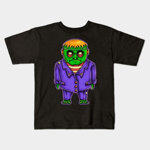 ZOMBIE HALLOWEEN APOCALYPSE Kids T-Shirt by ReignGFX